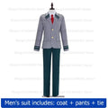 Academia Anime  Midoriya Izuku Cosplay Costume Todoroki Shoto School Uniform Set Wig Suit Unisex Halloween Role Play