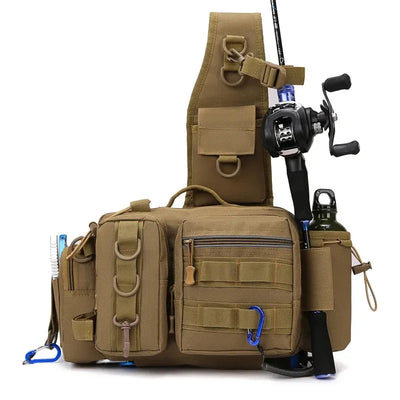 Fishing Tackle Backpack Fanny Pack Crossbody Bag Box | SAMAG
