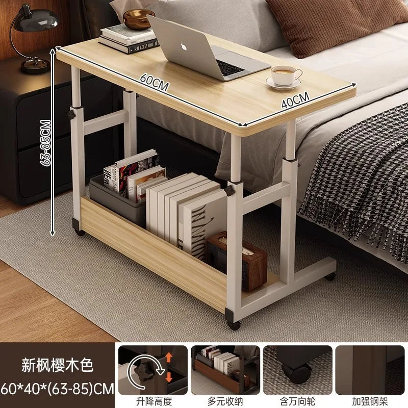 Factory Direct 2026 Bedside table Movable lifting tabl e Bedroom bedside writing ta ble Student home desk Laptop computer tab le