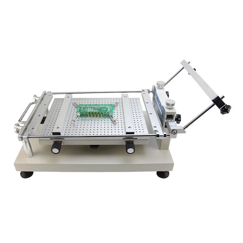 PTR-C300 Manual Frameless Solder Paste Printing Table Solder Paste Printer Platform for PCB SMT Assembly