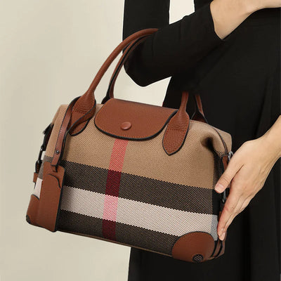 Aidran Exquisite women's bag, Boston with canvas | SAMAG
