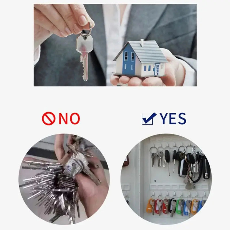 20 Key Hooks Combination Cabinet Wall Mounted Key/Code Lock Locking Organizer Easy Installation Space Saving - View 3 | SAMAG