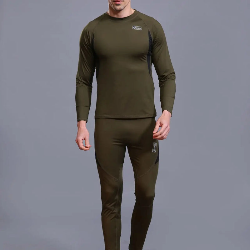 Winter Top Quality New Thermal Underwear Men Underwear Sets Compression Fleece Sweat Quick Drying Thermo Underwear Man Clothing