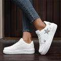 Unisex Stars Casual Sneakers Comfy Leather Men Women | SAMAG