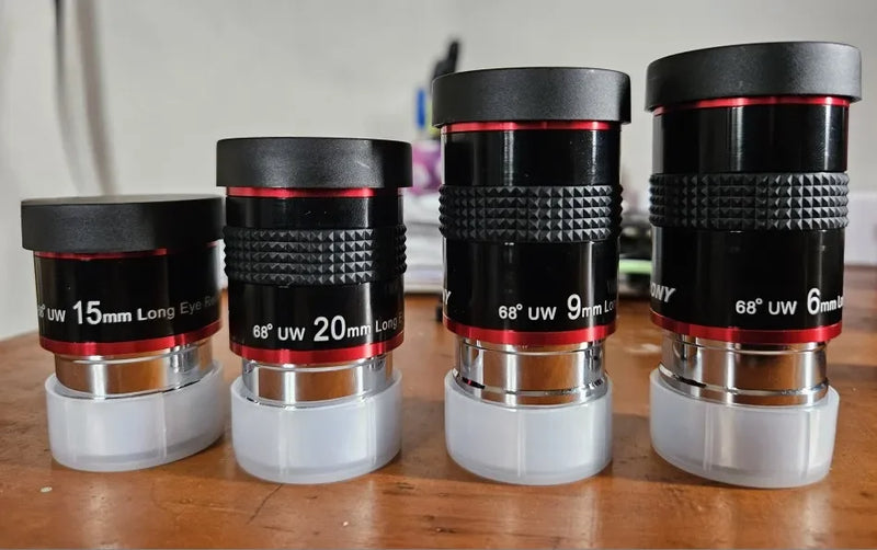 Svbony Telescope Eyepieces 1.25" 68° Eyepiece Planetary Eyepiece UWA 6mm/9mm/15mm/20mm Eyepiece for Astronomical Telescope