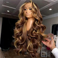 Highlight Body Wave Wig Brazilian Human Hair Wigs For Black Women 13x4 Honey Blonde Lace Front Wig 13x6 HD Lace Frontal Wig Sale
