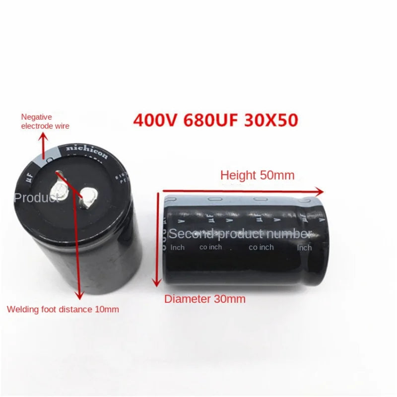 1PCS-20PCS  400V680UF 30X50 Nichicon electrolytic capacitor 680UF 400V 30 * 50 GG 105 degrees Hight quality