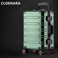 COLENARA All Aluminum Magnesium Alloy Luggage 20 Inch Cabin Rolling Metal Password Box 28 Inch Large Capacity Travel Suitcase