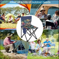 Outdoor Foldable Chair Camping Chair with Side Pocket Picnic Oxford Cloth Chairs Portable Beach Fishing Chairs Outdoor Chair