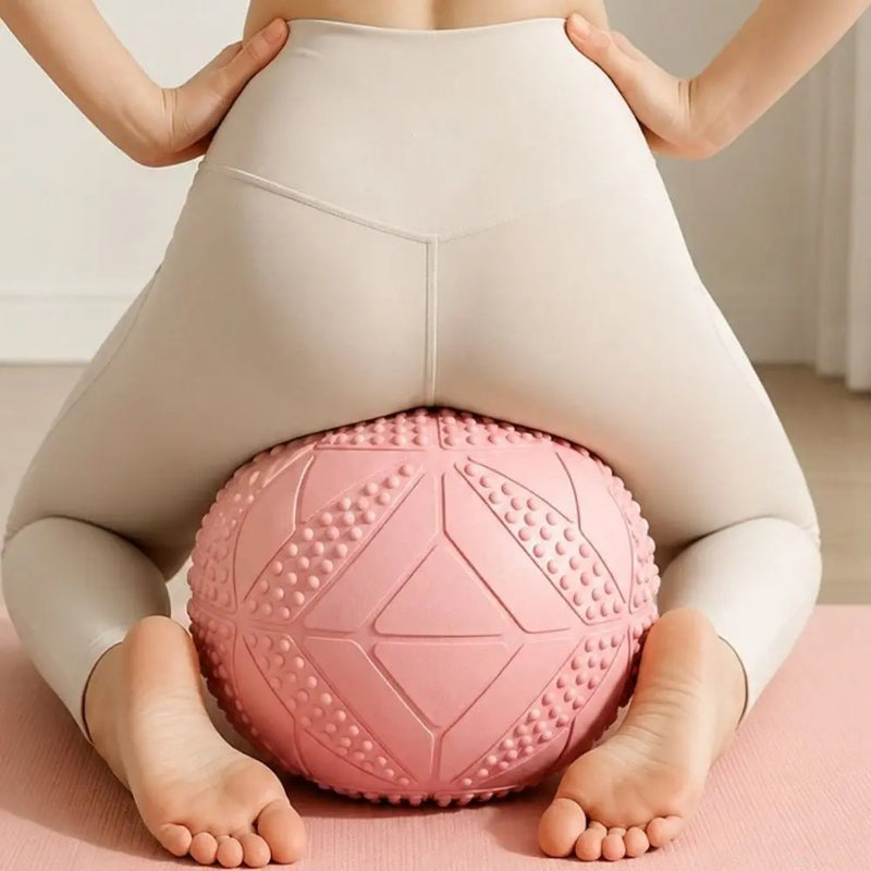 25 CM Abdominal Pressure Ball Thickened Slip Resistant Yoga Pilates Ball Anti Burst Inflatable Fitness Balance Ball Gymnastics