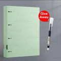 A4 File Folders Display Book 4 Hole Binder Folders Morandi Color Waterproof Document Ring Binder Folder Office School Supplies