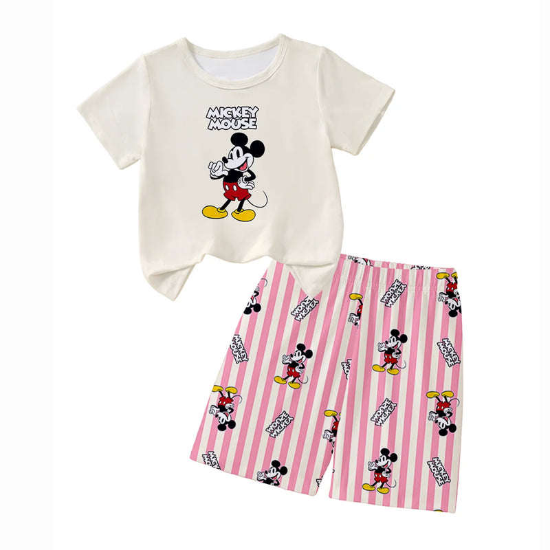 Women's Disney Mickey cartoon printed short sleeved | SAMAG
