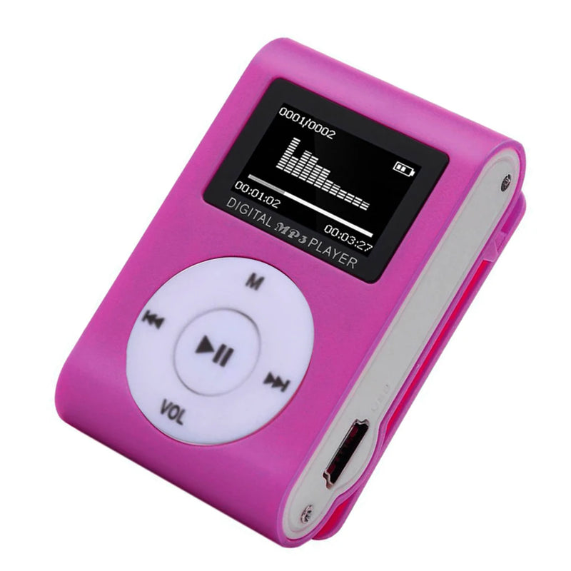 Mini MP3 Player Portable Music 3 5mm Interface Micro Stereo Sports