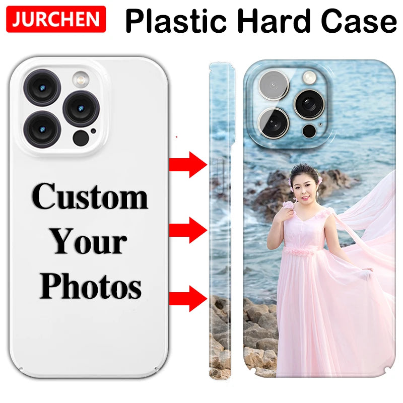 Custom Photo Cases For iPhone 17 16 15 14 13 12 11 Pro 17Pro Max Air Mini Plus Silicone Transparent Leather Glass Plastic Cover