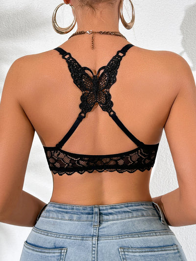 Women Lace Beauty Back Bra Front Closure Push Up | SAMAG