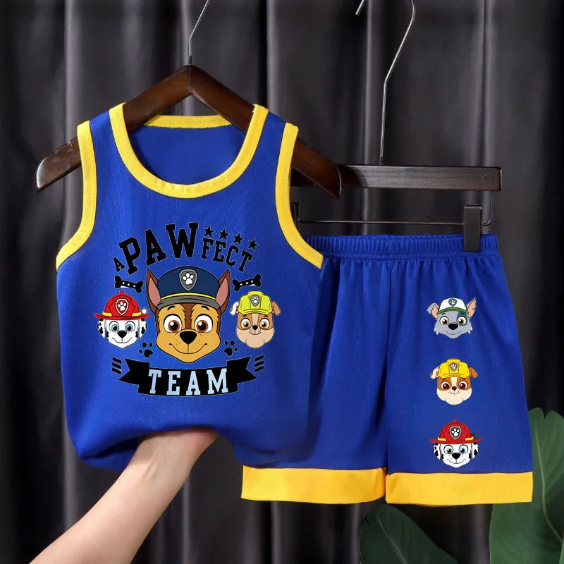 PAW Patrol Boys Basketball Clothes Sets Summer Kids - View 6 | SAMAG