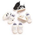 Baby Shoes For Men And Women Aged 0-1 In Spring And Autumn PU Leather Casual Sports Soft Soled Baby Walking Shoes