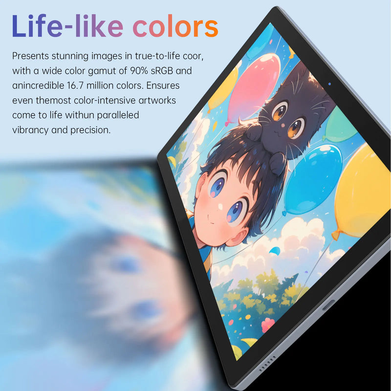 Portable Graphics Drawing Tablet  BOSTO BT-101A10.1 Inch IPS Screen Display with Finger Touch Anti-glare 16384 Pressure Level