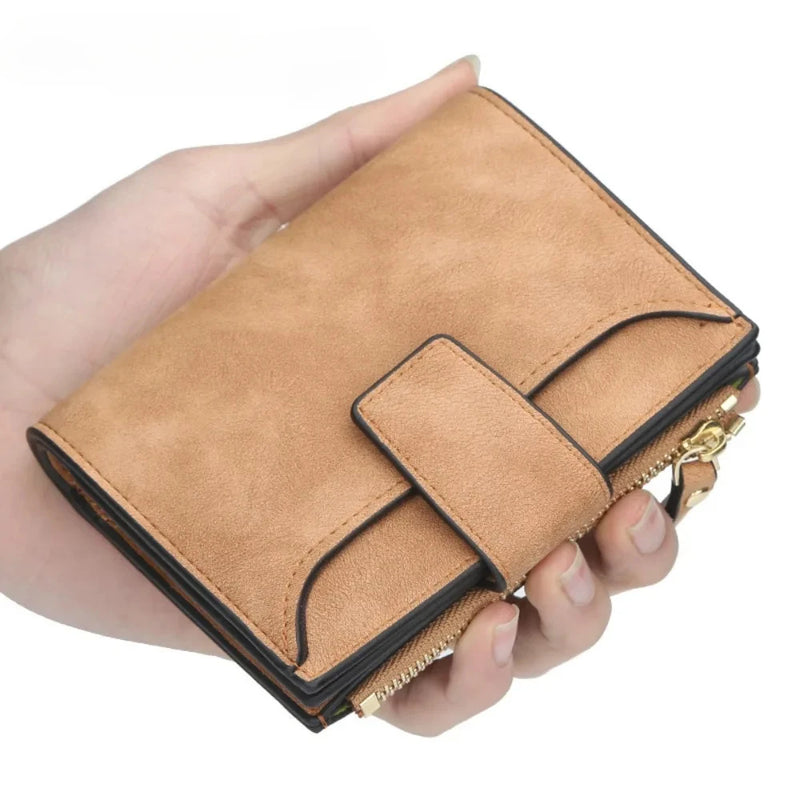 Luxur Leather Women's Wallet Large-capacity Multi-card Slots Slim Coin Pocket Purse Cards Holders Wallet for Woman