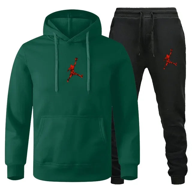 Autumn_Winter Men's jogging Fitness sportswear Set_ Fashionable long - sleeved sweatshirt + casual pants 2 - View 23 | SAMAG