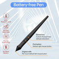 T1161 Graphics Tablet for Drawing, Ultra-thin Art Sketch Digital Pad with Battery-free Stylus 8 Pen Nibs 8192 Levels Pressure
