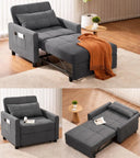 Convertible Sleeper Sofa Bed 3-in-1 Adjustable Linen | SAMAG