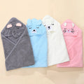 Cartoon Baby Bath Towels Soft Newborn Hooded Towel Blanket Cute Toddler Bathrobe Warm Sleeping Swaddle Wrap for Boys Girls