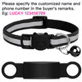 Customized Pet Collar Reflective Cat Collars Free Engraved Puppy Kitten Pet ID Nameplate Necklace With Bell Anti-lost For Cats