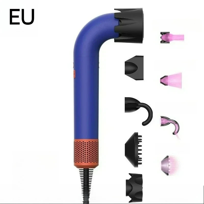For EU 5-in-1 Leaf Free Hair Dryer, Lon Negative, Professional Hair Care, Quick Drying, 1400 watts, High Speed, Po