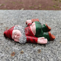 15cm Drunken Garden Gnomes  Funny Resin Statues for Home Decor  Whimsical Indoor Outdoor Ornaments EcoResin Weatherproof