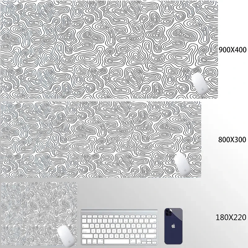 Computer Mouse Pad Strata Liquid Gaming PC Deskmat Laptop Pc Accessory Non-slip soft Mat XXL size Mousepad Large 900x400 Mats