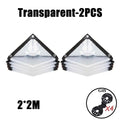 Thick Transparent PVC Tarp Heavy Duty Waterproof Weatherproof Cover for Outdoor Patio Garden Balcony Greenhouse and Rain Shelter