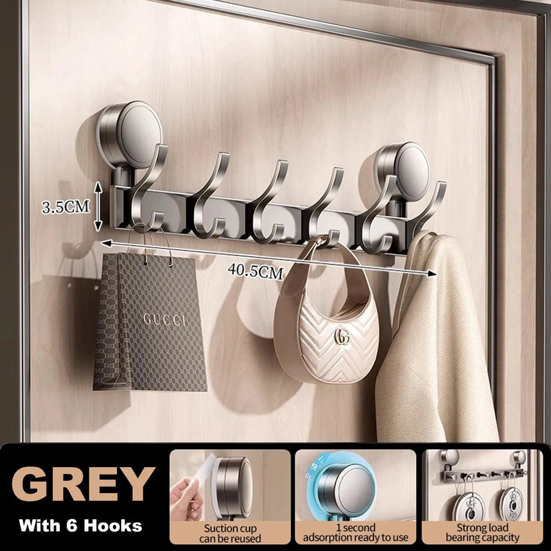 No Drill Wall Mount Door Hooks Suction Cup Robe for Kitchen Bathroom Adhesive Key - View 10 | SAMAG