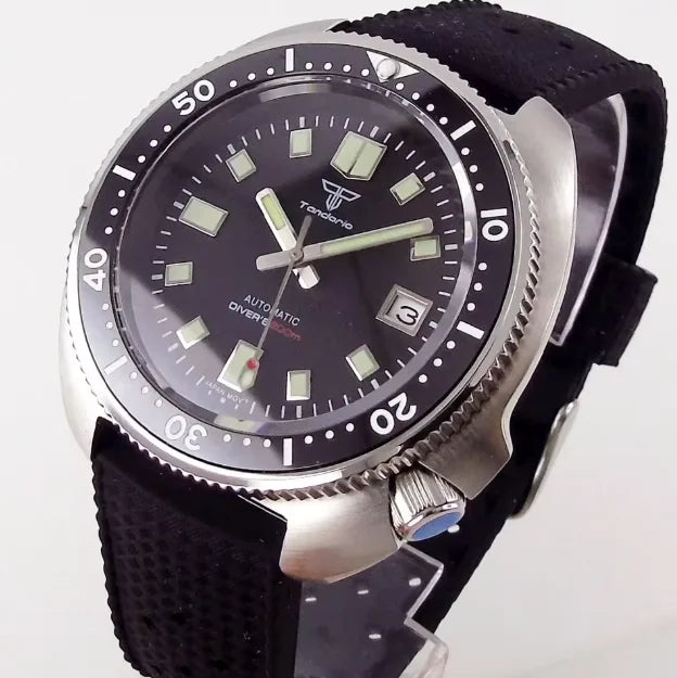 Tandorio 44mm Men's Automatic Mechanical Dive Watch Miyota 8215 PT5000 200M Waterproof Sapphire Glass - Visuel 12 | SAMAG