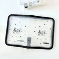 Cute A6 Stationery Storage Folder File PP Twill Zipper Pouch Document Bag Zip File Folder School Office Supplies