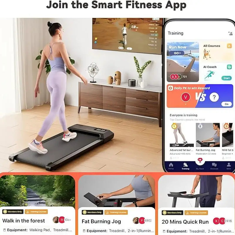 Superun 2 - in - 1 Home/Office 2.5 HP Walking Treadmill - View 3 | SAMAG