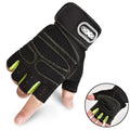 Outdoor Sport Gloves for Men Women Wrist Guard Fitness Gym Cycling Hiking Boxing Exercise Training Workout Long Wrist Fingerless