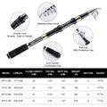 Goture Full Lure Fishing Combo Set Telescopic Carbon | SAMAG