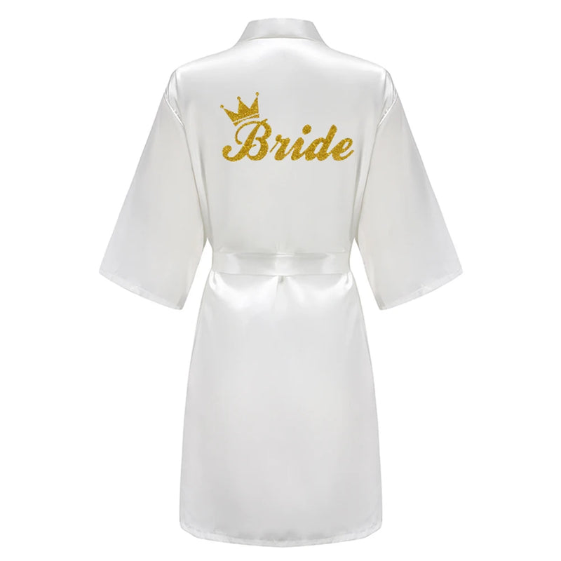Wedding Bride Bridesmaid Robes Dressing Gown Sexy Women | SAMAG