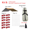 4x6 Large Tarps Heavy Duty Waterproof 4x5 Awning Sunshade | SAMAG