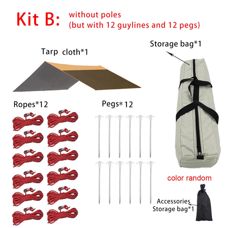 4x6 Large Tarps Heavy Duty Waterproof 4x5 Awning Sunshade | SAMAG