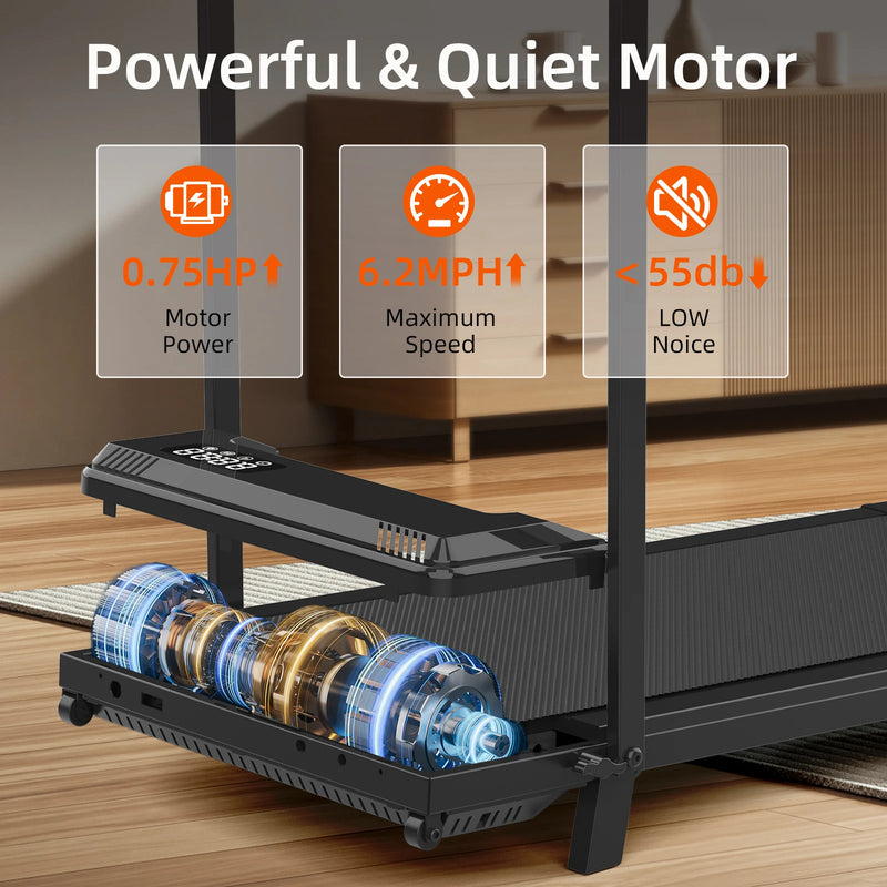 Under Desk Walking Treadmill Foldable Electric APP Remote | SAMAG
