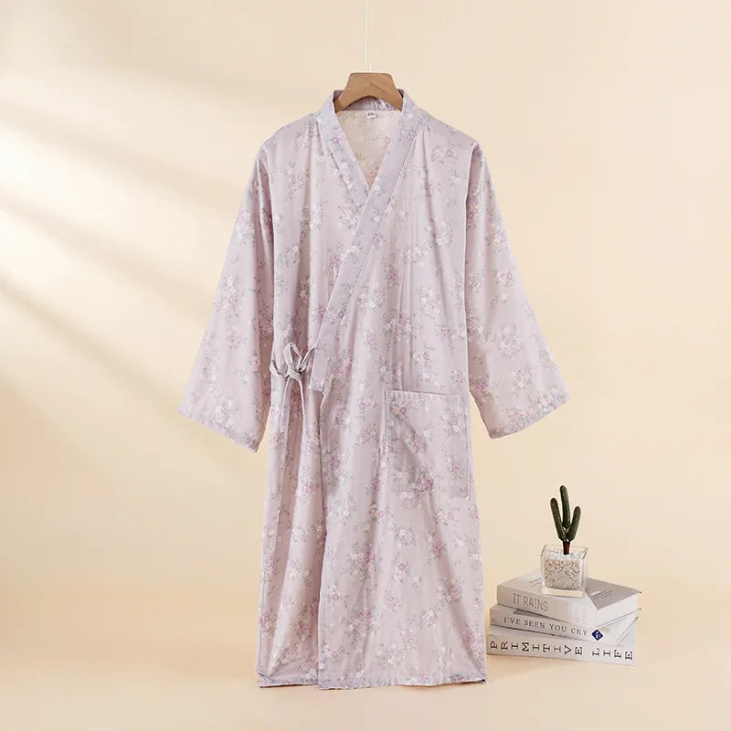 Japanese-style Kimono Pajamas Summer New 100% Cotton | SAMAG