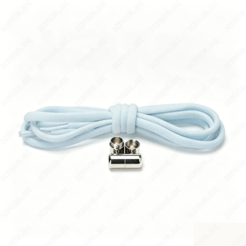 1 Pair New Elastic No Tie Shoelaces Semicircle Shoe Laces For Kids and Adult Sneakers Shoelace Quick Lazy Metal Lock Laces