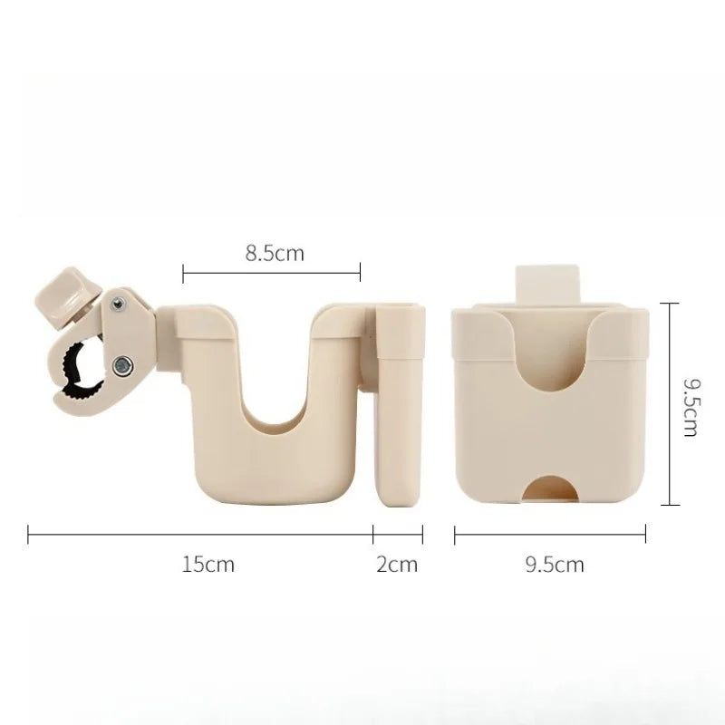 Pram Cup Holders Children's Stroller Bottle Holders Pram Bottle Holders Anti-Slip Design Pram Accessories Mobile Phone Holders