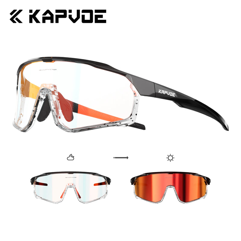 Kapvoe Photochromic Cycling Sunglasses for Men Glasses - View 12 | SAMAG