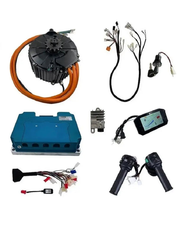 10000W Electric Mid-Drive Power Train Kits QS165 50H for Off-Road Dirt Bike - High Performance Conversion System