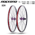 ROCKBAO Mountain Bike Wheelset 24/26/27.5/29 Inches Disc Brake Aluminum Alloy 4Bearings 7-12Speed Thru Axle MTB Bicycle Wheel