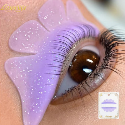LOMANSA 1 Pair Glitter Butterfly Lash Lift Pad Eyelash | SAMAG