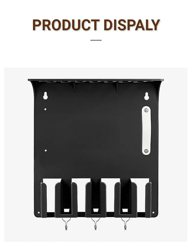 New Type Professional Wall Mount Barber Electric Clipper Holder Salon Beauty Organizer Hairdressing Styling Tools Storage Rack